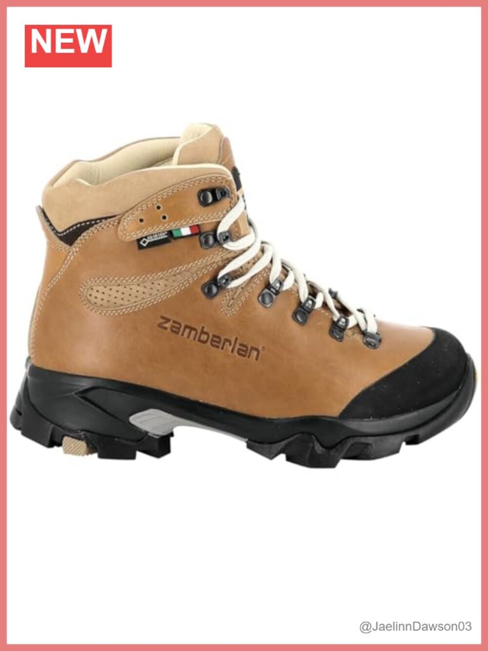 Women's Leather Lace-Up Waterproof Hiking Boots